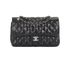 Medium Double Flap, &pound;4,100, Handbags, Black, Lambskin Leather, Front view